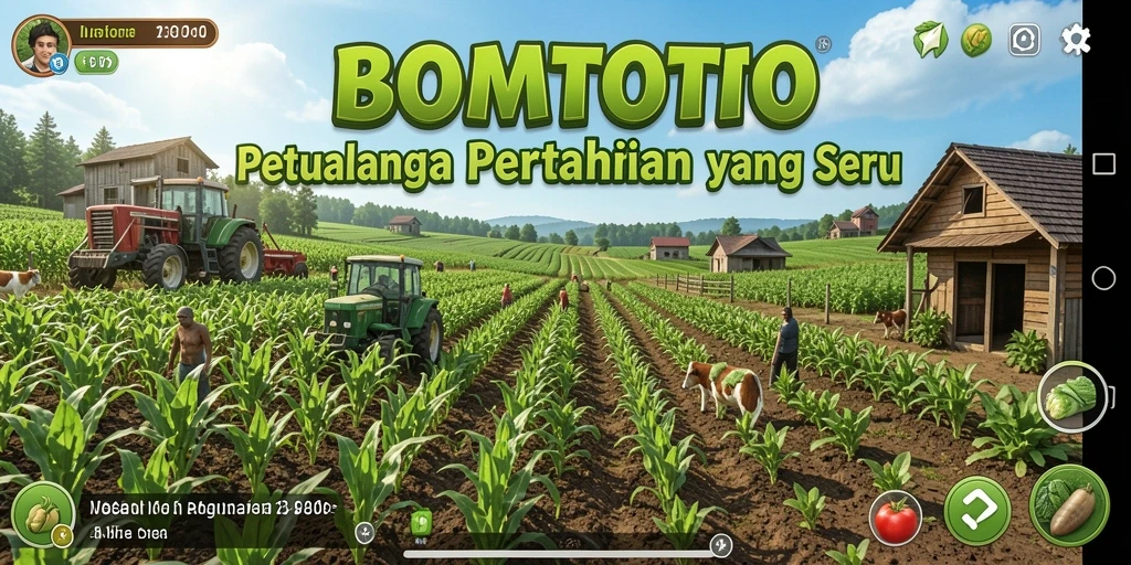 Gameplay menarik dalam pertanian di BOMTOTO yang penuh warna.