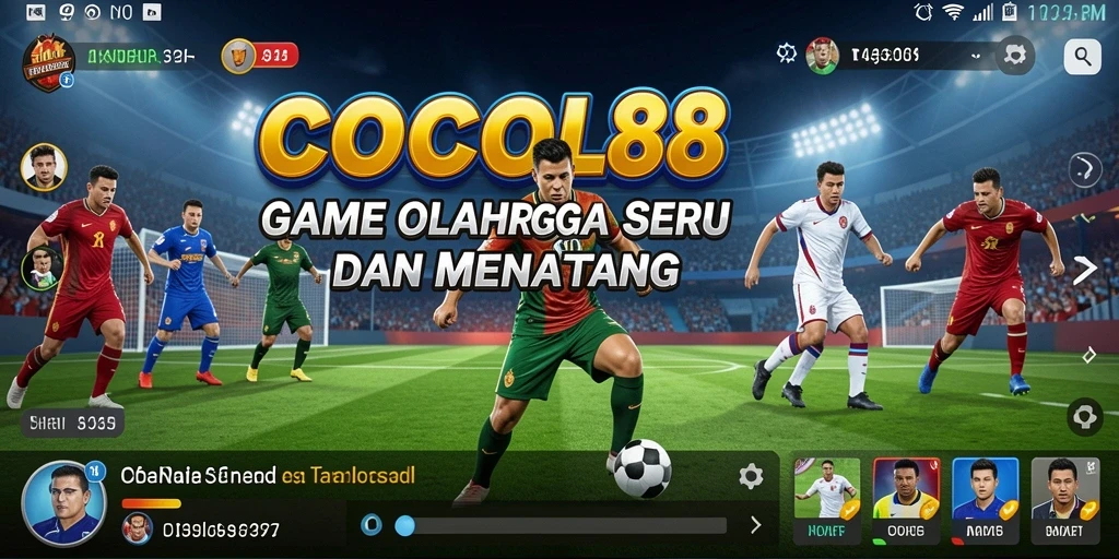 Screenshot gameplay COCOL88 yang menampilkan aksi olahraga seru.
