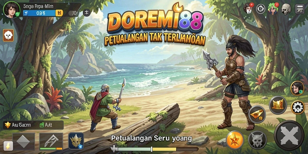 Screenshot gameplay DOREMI88 yang penuh aksi petualangan.