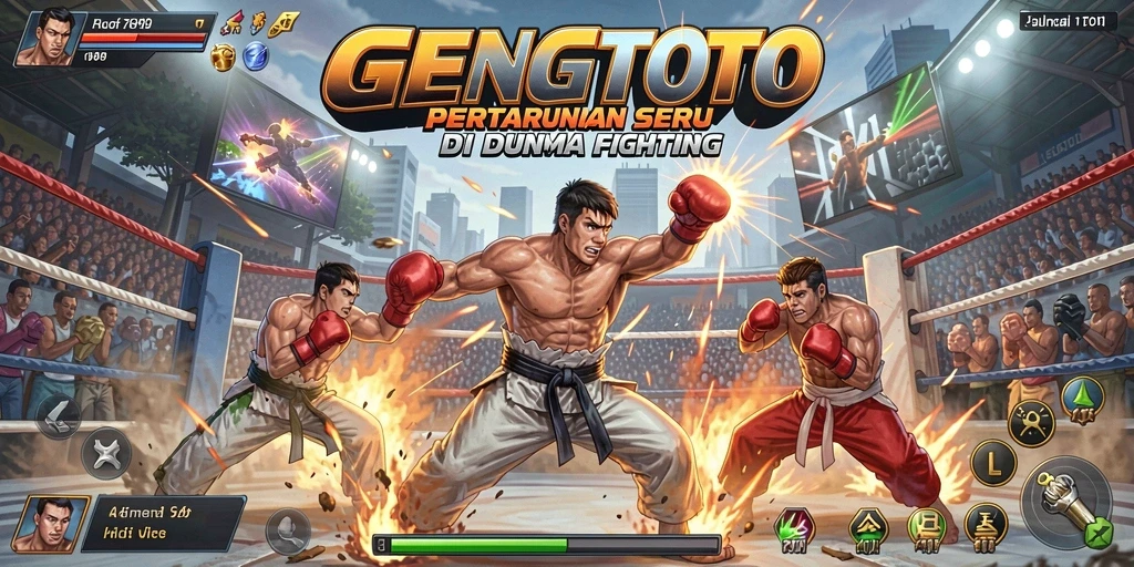 Tangkapan layar GENGTOTO menunjukkan aksi pertarungan yang intens.