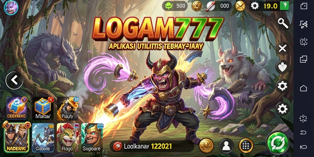 Tampilan antarmuka utama LOGAM777 menampilkan kemudahan penggunaan aplikasi Utility.