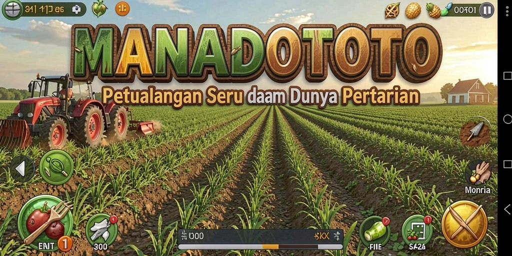 Gameplay seru dan interaktif di MANADOTOTO dengan tugas pertanian yang beragam.