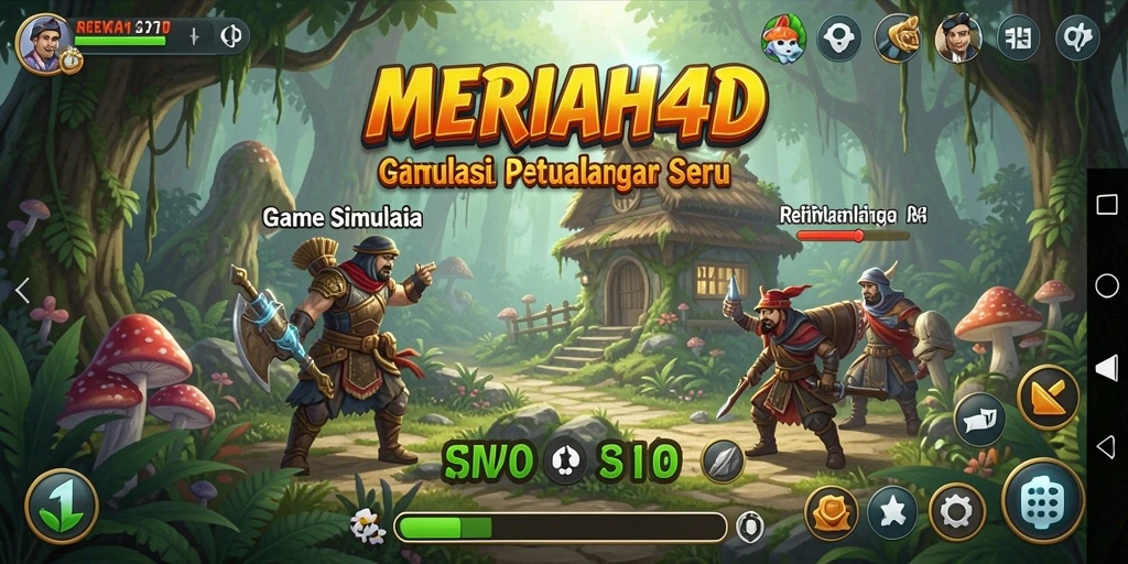 Tangkapan layar gameplay dari MERIAH4D menampilkan aksi seru dalam membangun kerajaan.