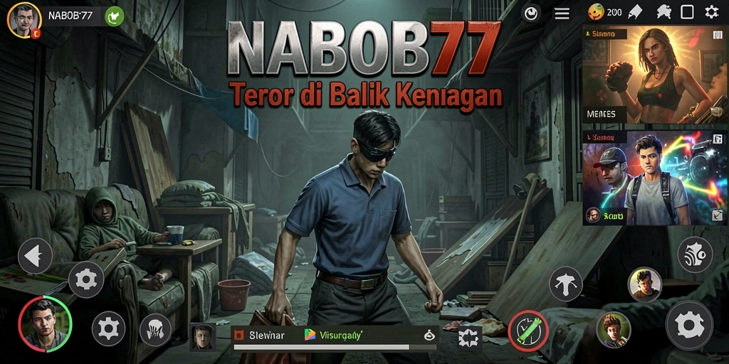 Gameplay NABOB77 dengan suasana menyeramkan dan intens.