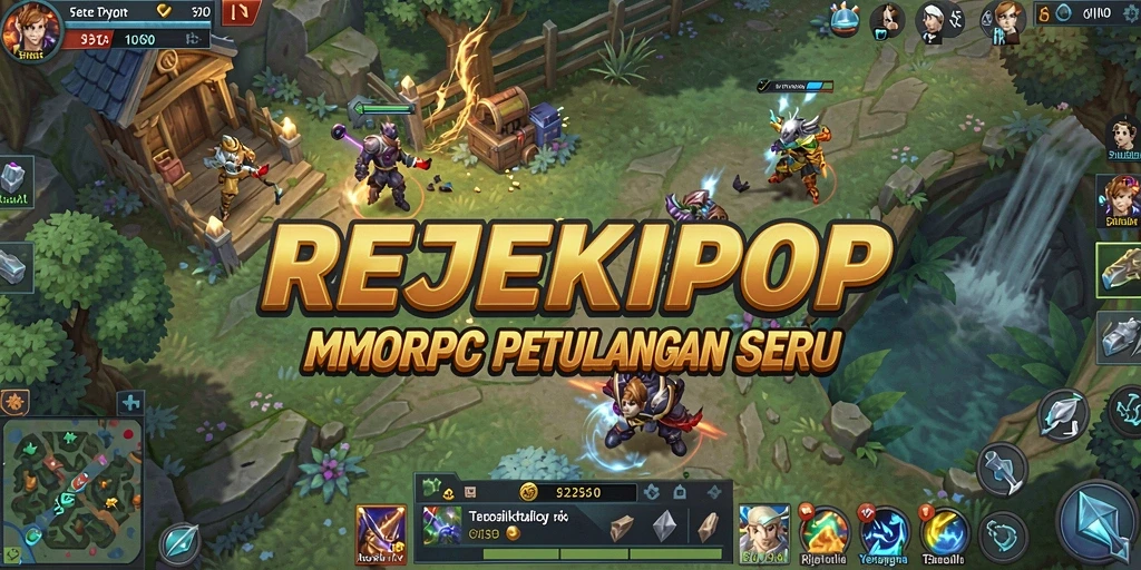 Tampilan gameplay mengasyikkan dari REJEKIPOP yang penuh tantangan.