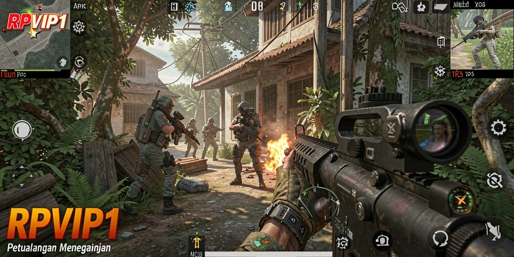Tangkapan layar RPVIP1 menunjukkan aksi gameplay yang menegangkan.