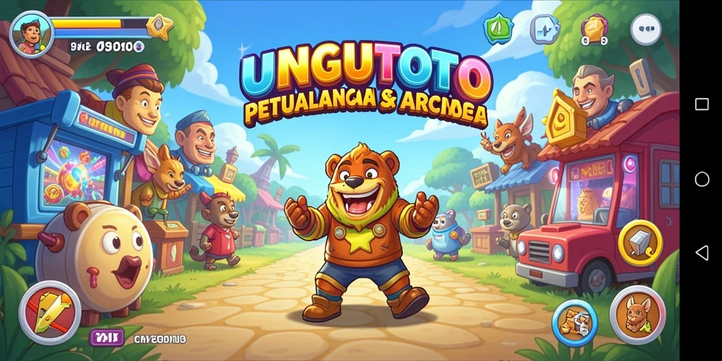 Tampilan gameplay seru UNGUTOTO yang penuh tantangan.